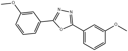 2,5-双(3-甲氧基苯基)-1,3,4-二唑,19748-58-4,结构式