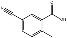 2-甲基-5-氰基苯甲酸 结构式