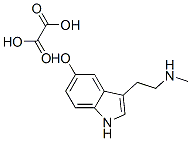 3-(2-甲基氨基乙基)吲哚-5-醇草酸盐, 1975-81-1, 结构式