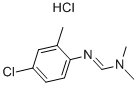 N2-(4-クロロ-2-メチルフェニル)-N1,N1-ジメチルメタンイミドアミド·塩酸塩 化学構造式