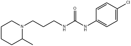 Urea, 1-(4-chlorophenyl)-3-[3-(2-methyl-1-piperidyl)propyl]- Struktur