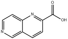 1,6-ナフチリジン-2-カルボン酸 化学構造式