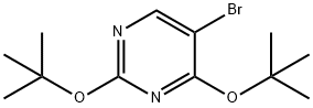 2,4-二叔丁氧基-5-溴嘧啶,19752-61-5,结构式