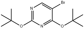 2,4-二叔丁氧基-5-溴嘧啶, 19752-61-5, 结构式