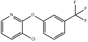 3-chloro-2-[3-(trifluoromethyl)phenoxy]pyridine, 197565-66-5, 结构式