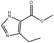 4-乙基-1H-咪唑-5-甲酸甲酯 结构式