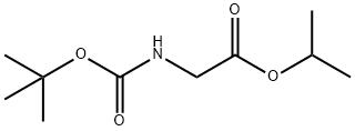 Glycine, N-[(1,1-dimethylethoxy)carbonyl]-, 1-methylethyl ester (9CI) 化学構造式