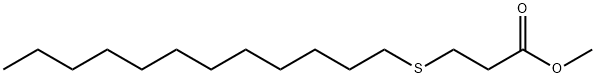 3-(ドデシルチオ)プロピオン酸メチル 化学構造式