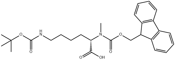 Fmoc-N-Me-Lys(Boc)-OH  Structure