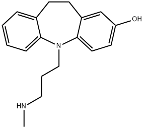 10,11-ジヒドロ-5-(3-メチルアミノプロピル)-5H-ジベンゾ[b,f]アゼピン-2-オール 化学構造式
