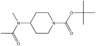 tert-Butyl 4-[acetyl(Methyl)aMino]piperidine-1-carboxylate Struktur
