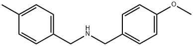 (4-メトキシベンジル)(4-メチルベンジル)アミン 化学構造式