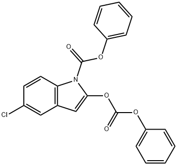 N,O-di(phenoxycarbonyl)-5-chlorooxindole Structure