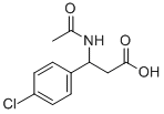 N-ACETYL-2-(4-CHLOROPHENYL)-DL-BETA-ALANINE
 Struktur