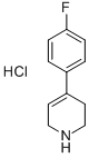 4-(4-フルオロフェニル)-1,2,3,6-テトラヒドロピリジン塩酸塩 化学構造式