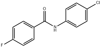 N-(4-クロロフェニル)-4-フルオロベンズアミド 化学構造式