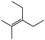 2-メチル-3-エチル-2-ペンテン 化学構造式
