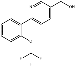 [6-[2-(三氟甲氧基)苯基]-3-吡啶基]甲醇, 197847-95-3, 结构式