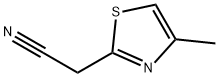 2-(4-甲基-1,3-噻唑-2-基)乙腈 结构式