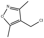 4-(クロロメチル)-3,5-ジメチルイソオキサゾール 化学構造式