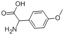 (±)-4-メトキシフェニルグリシン 化学構造式