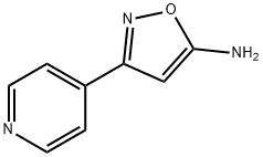 3-(4-ピリジニル)-5-イソオキサゾラミン 化学構造式