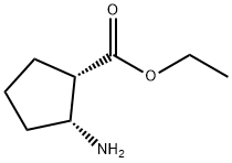 Ethyl (1S,2R)-2-aminocyclopentanecarboxylate Struktur