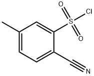 2-CYANO-5-METHYLBENZENESULFONYL CHLORIDE Struktur