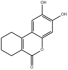 2,3-ジヒドロキシ-6H,7H,8H,9H,10H-シクロヘキサ[c]クロメン-6-オン 化学構造式