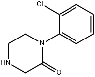 1-(2-氯苯基)-2-哌嗪酮 结构式