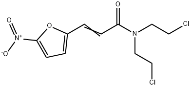 N,N-Bis(2-chloroethyl)-5-nitro-2-furanacrylamide Structure