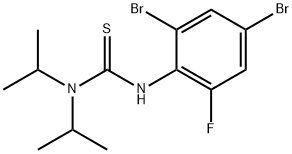 N'-(2,4-Dibromo-6-fluorophenyl)-N,N-diisopropylthiourea,1980054-14-5,结构式