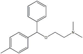2-[(p-methyl-alpha-phenylbenzyl)oxy]ethyl(dimethyl)amine  Struktur