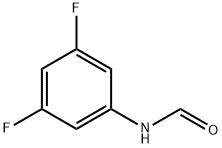 N-(3,5-ジフルオロフェニル)ホルムアミド 化学構造式