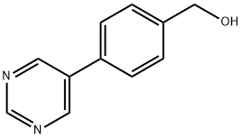 (4-嘧啶-5-苯基)甲醇,198084-13-8,结构式