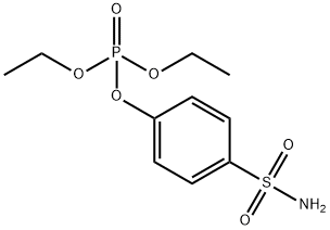 りん酸4-(アミノスルホニル)フェニルジエチル 化学構造式