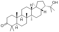 22-ヒドロキシ-5α-ホパン-3-オン 化学構造式