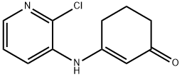 3-[(2-クロロピリジン-3-イル)アミノ]シクロヘキス-2-エン-1-オン 化学構造式