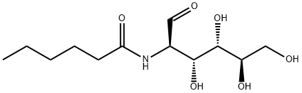 N-ヘキサノイル-D-グルコサミン 化学構造式