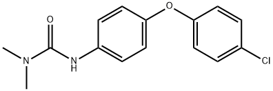 1-[4-(4-クロロフェノキシ)フェニル]-3,3-ジメチル尿素 化学構造式