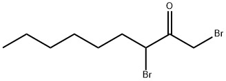 1,3-ジブロモ-2-ノナノン 化学構造式