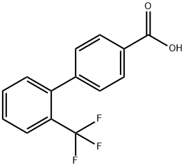 2'-トリフルオロメチルビフェニル-4-カルボン酸 化学構造式