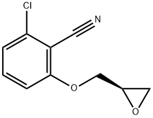 (R)-2-氯-6-(环氧乙烷-2-基甲氧基)苄腈 结构式