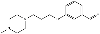 3-[3-(4-メチル-1-ピペラジニル)プロポキシ]ベンズアルデヒド HYDROCHLORIDE 化学構造式