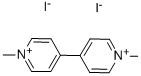 1,1'-二甲基-4,4'-联吡啶二碘化物 结构式