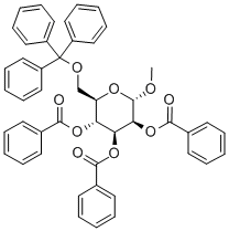 Methyl-6-O-trityl-2,3,4-tri-O-benzoyl-α-D-mannopyranoside Structure