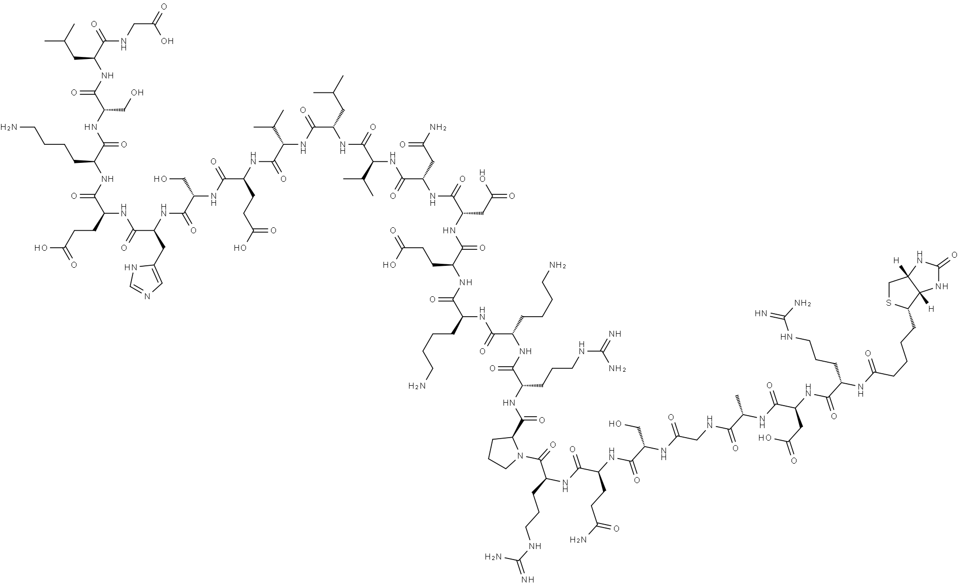 BIOTINYL-PTH (44-68) (HUMAN) Structure