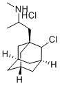 2-Chloro-1-(2-methylaminopropyl)adamantane hydrochloride Structure