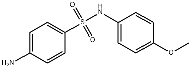 4-アミノ-N-(4-メトキシフェニル)ベンゼンスルホンアミド 化学構造式