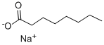 Sodium octanoate Struktur